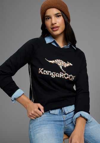 KangaROOS Sweatshirt in Black: front