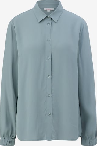 s.Oliver Blouse in Blauw: voorkant