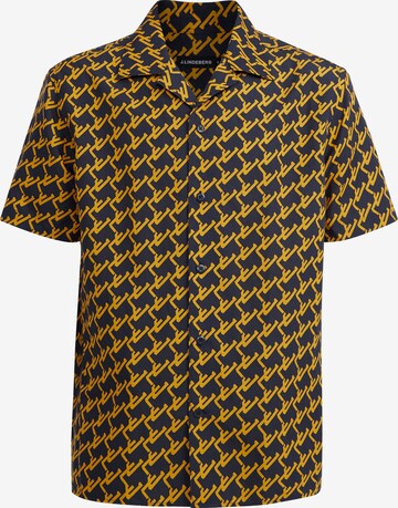 J.Lindeberg Regular fit Button Up Shirt 'Elio' in Yellow: front