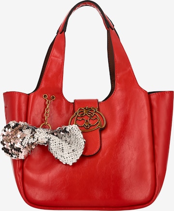 MYMO - Bolso de mano 'Pop Eyetheme' en rojo: frente
