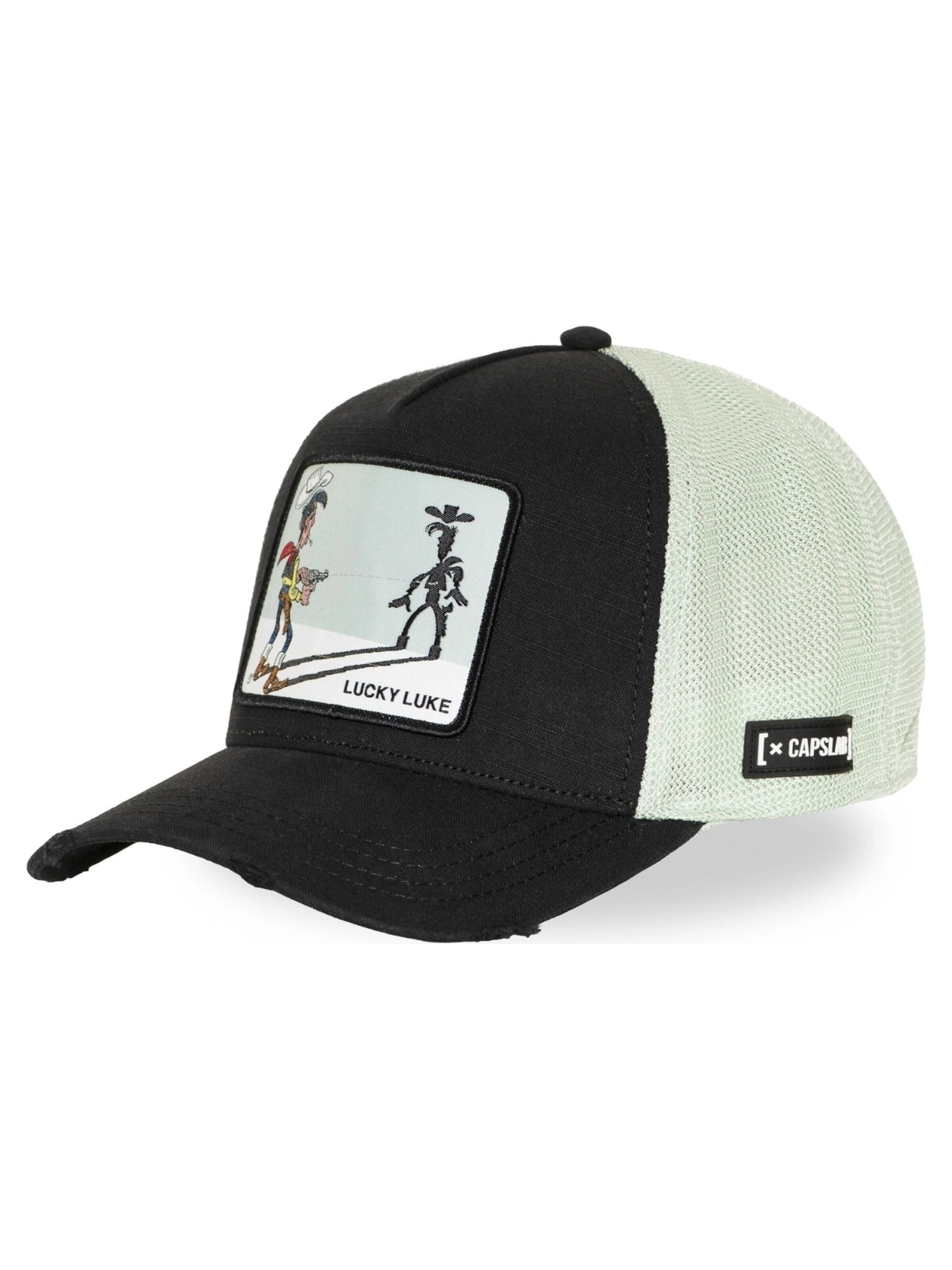 Capslab - Gorra 'Gorra capslab negra lucky luke canvas trucker cap' en negro