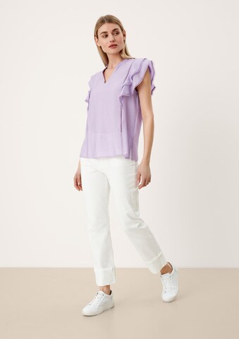 s.Oliver BLACK LABEL Blouse in Purple