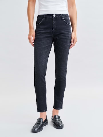 OPUS Slimfit Jeans 'Evita' in Schwarz: Vorderseite