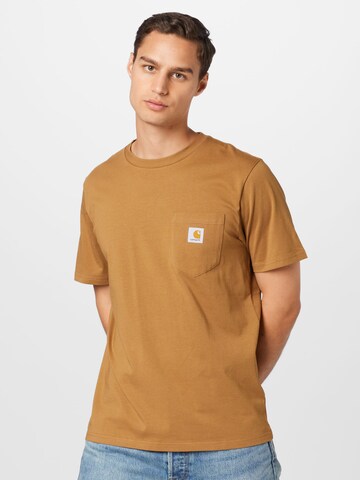 Carhartt WIP - Camiseta en marrón: frente