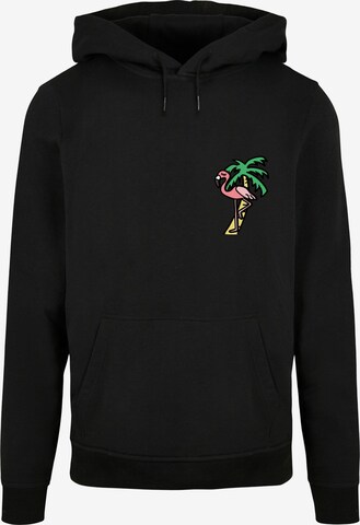 Mister Tee Sweatshirt 'Flamingo' in Black: front