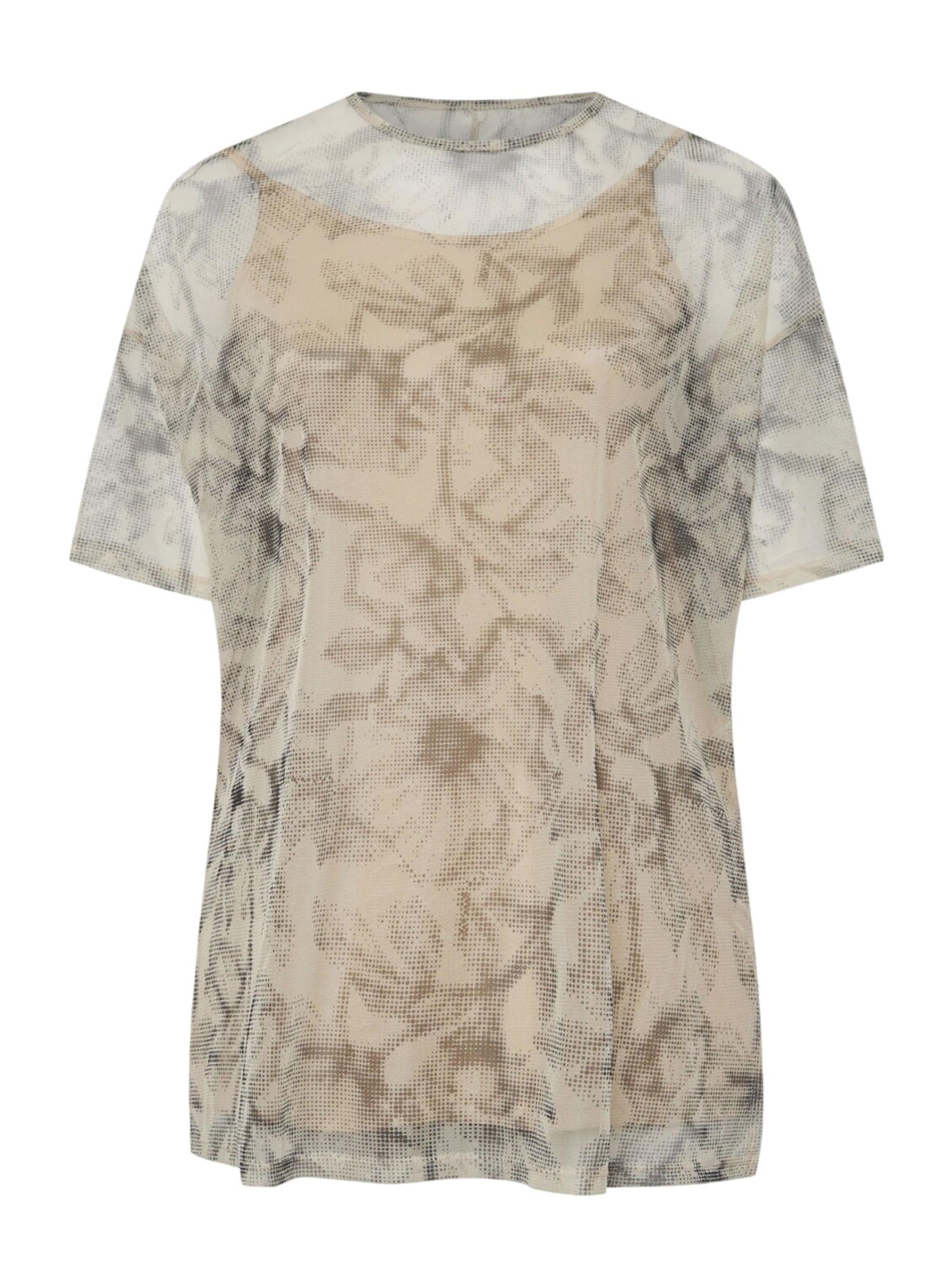 Shape Of You Bluse‌‌‌ in Beige: Vorderseite