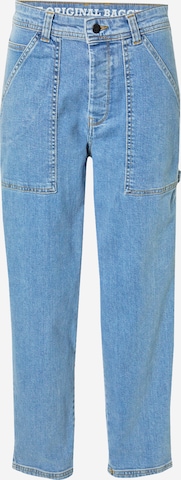 Effilé Jean 'x-tra WORK PANTS' HOMEBOY en bleu : devant