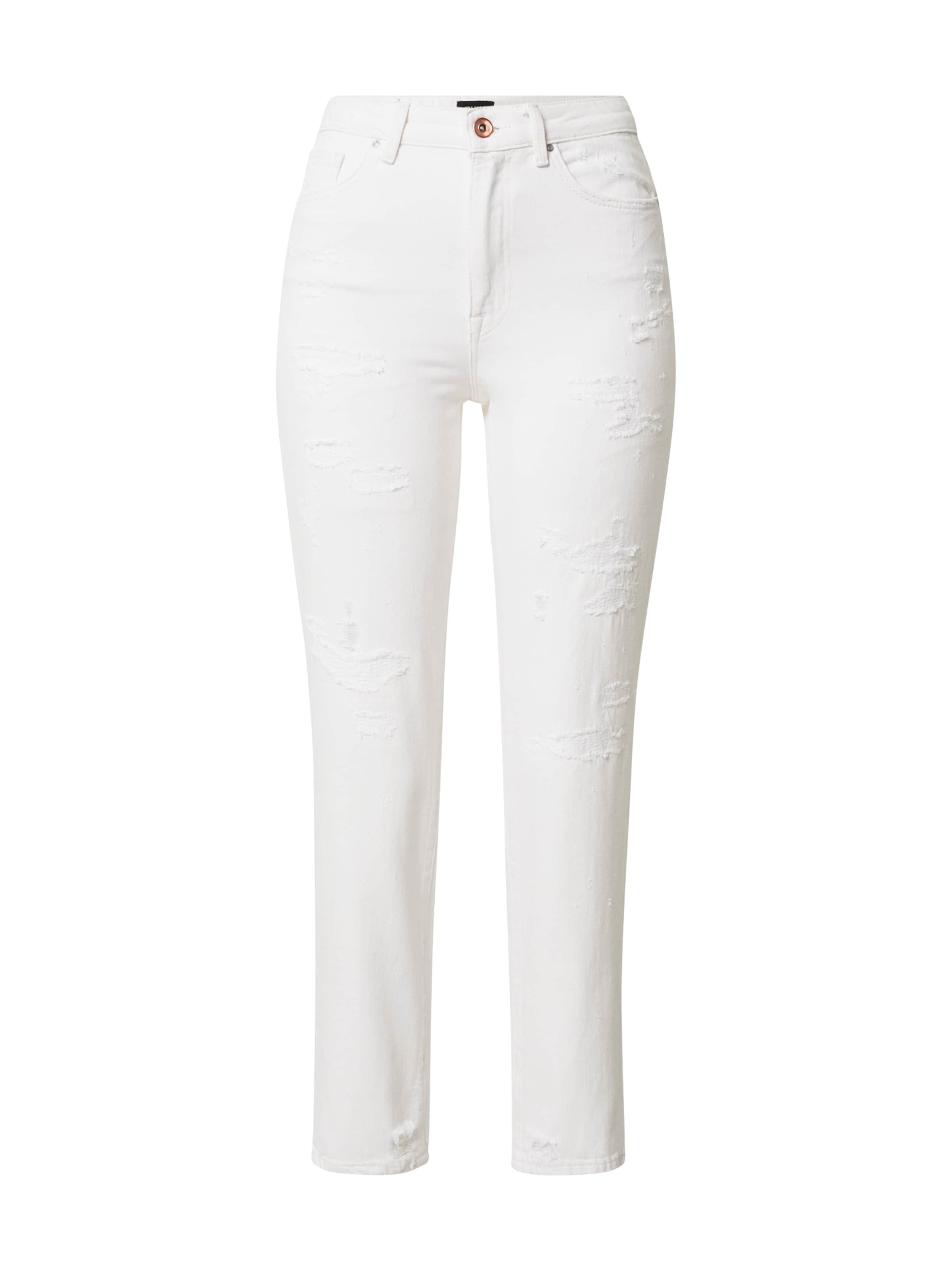 ONLY Regularen Kavbojke 'Fine' | bela barva: sprednja stran