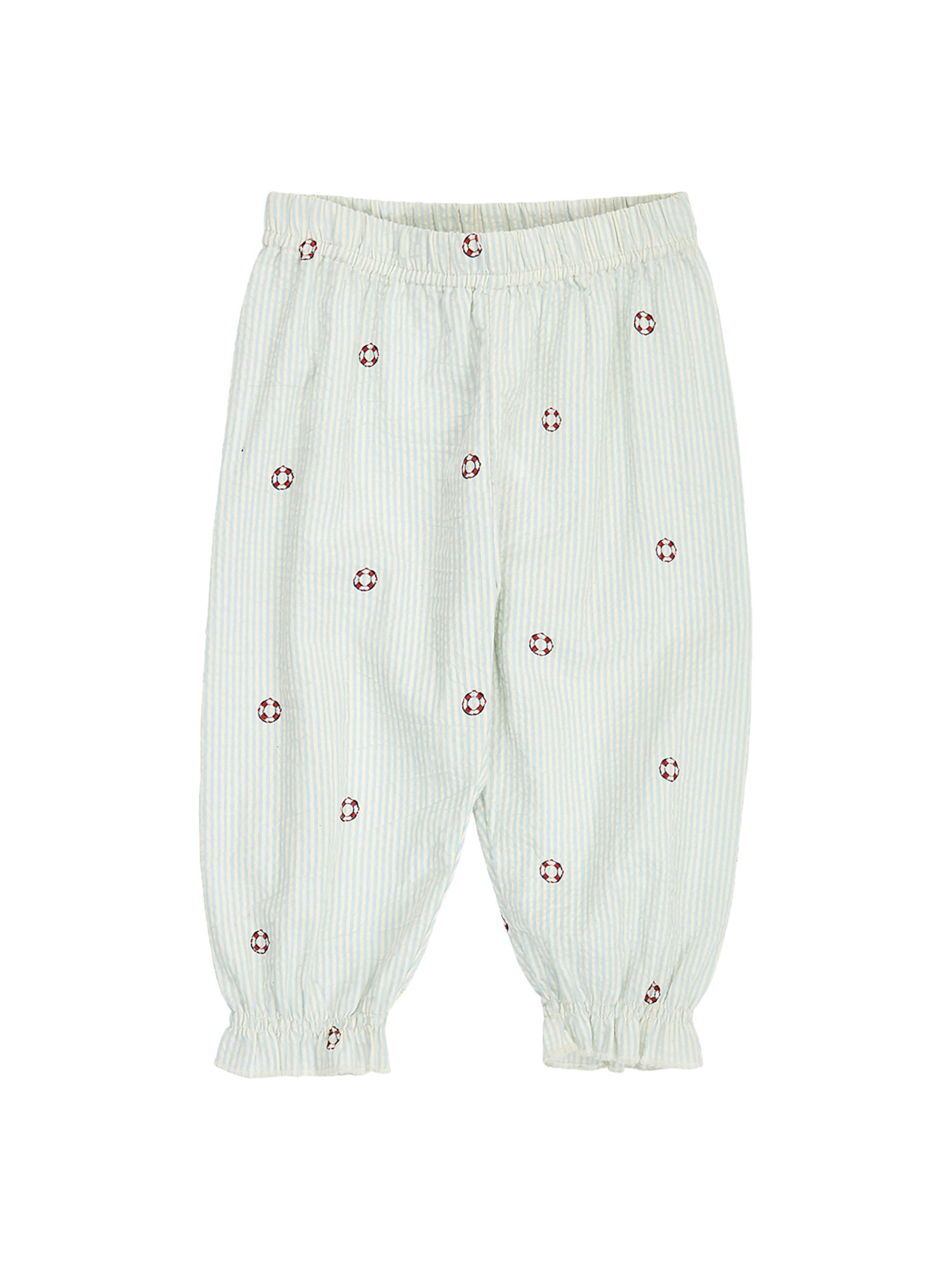 Müsli by GREEN COTTON - Tapered Calças em bege: frente