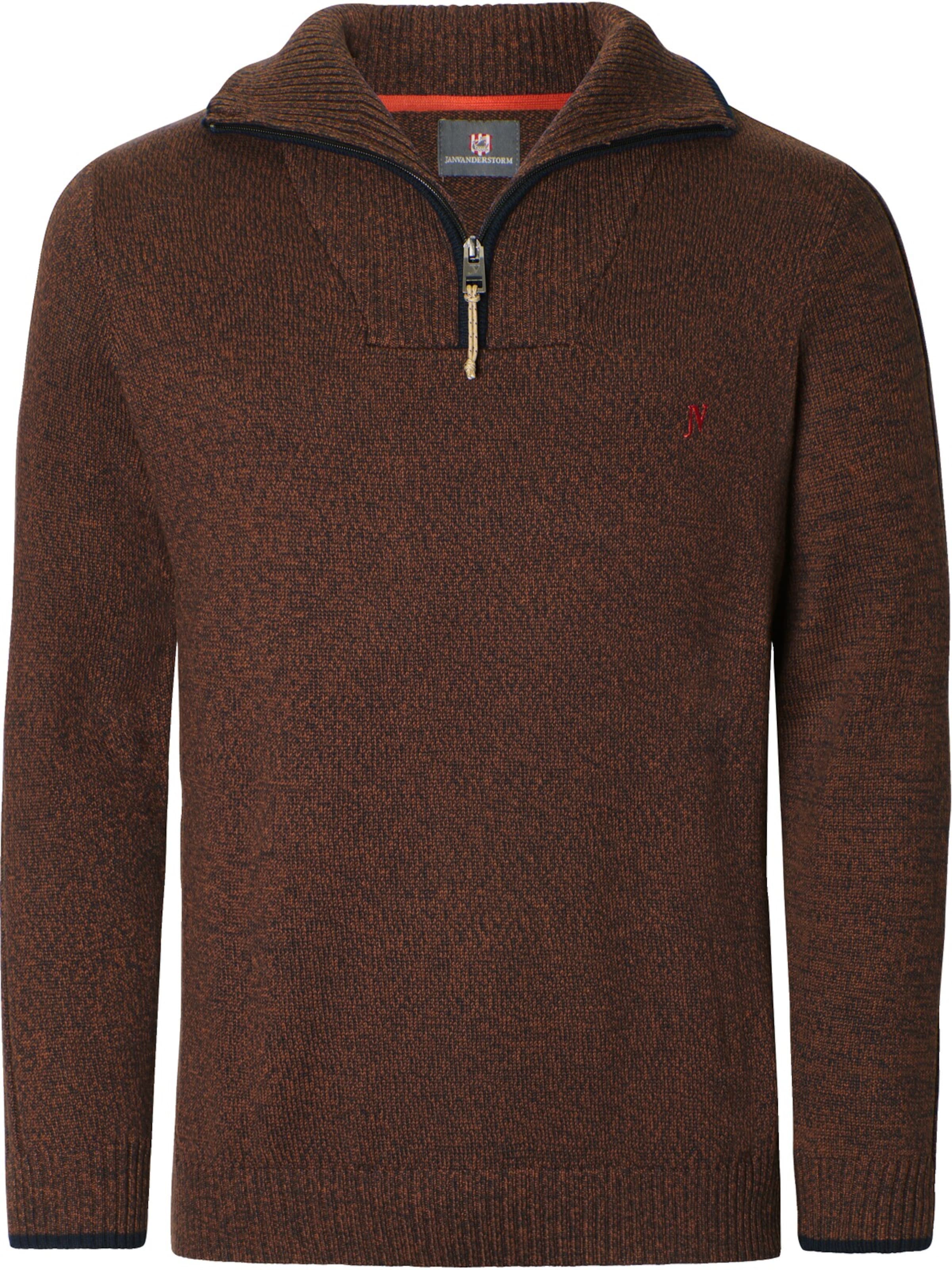 Jan Vanderstorm Pullover 'Onte' in Braun: Vorderseite