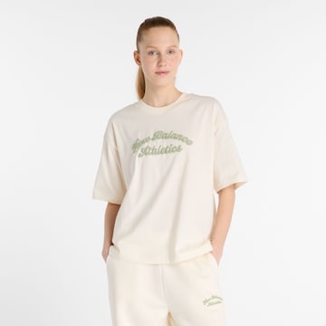 new balance Shirt in Wit: voorkant