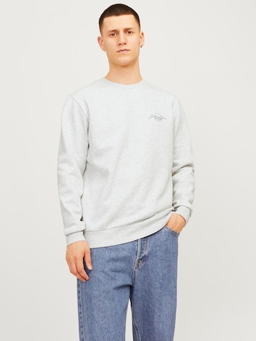 JACK & JONES Sweatshirt 'JJFERRIS' in White: front