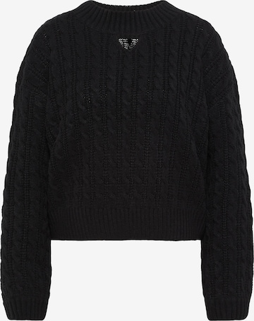 Pull-over faina en noir : devant