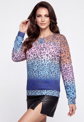 faina - Sudadera en azul: frente