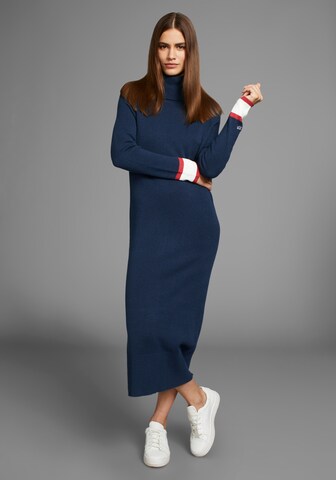 HECHTER PARIS Strickkleid in Blau
