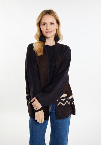 usha FESTIVAL Knit cardigan in Brown: front