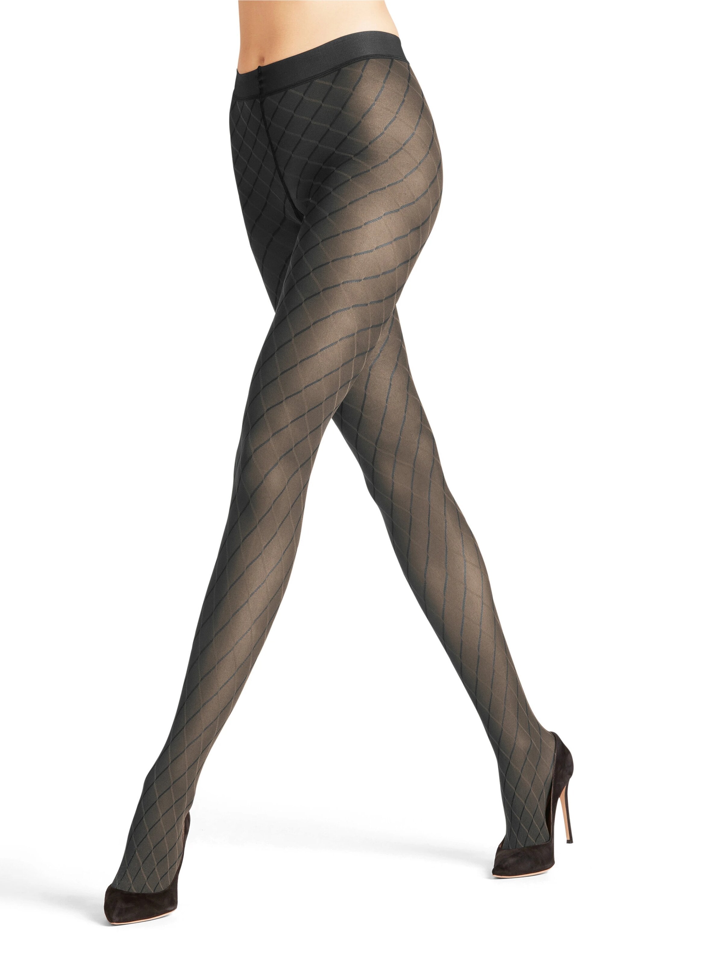 FALKE Tights 'Intrigue' in Blue: front