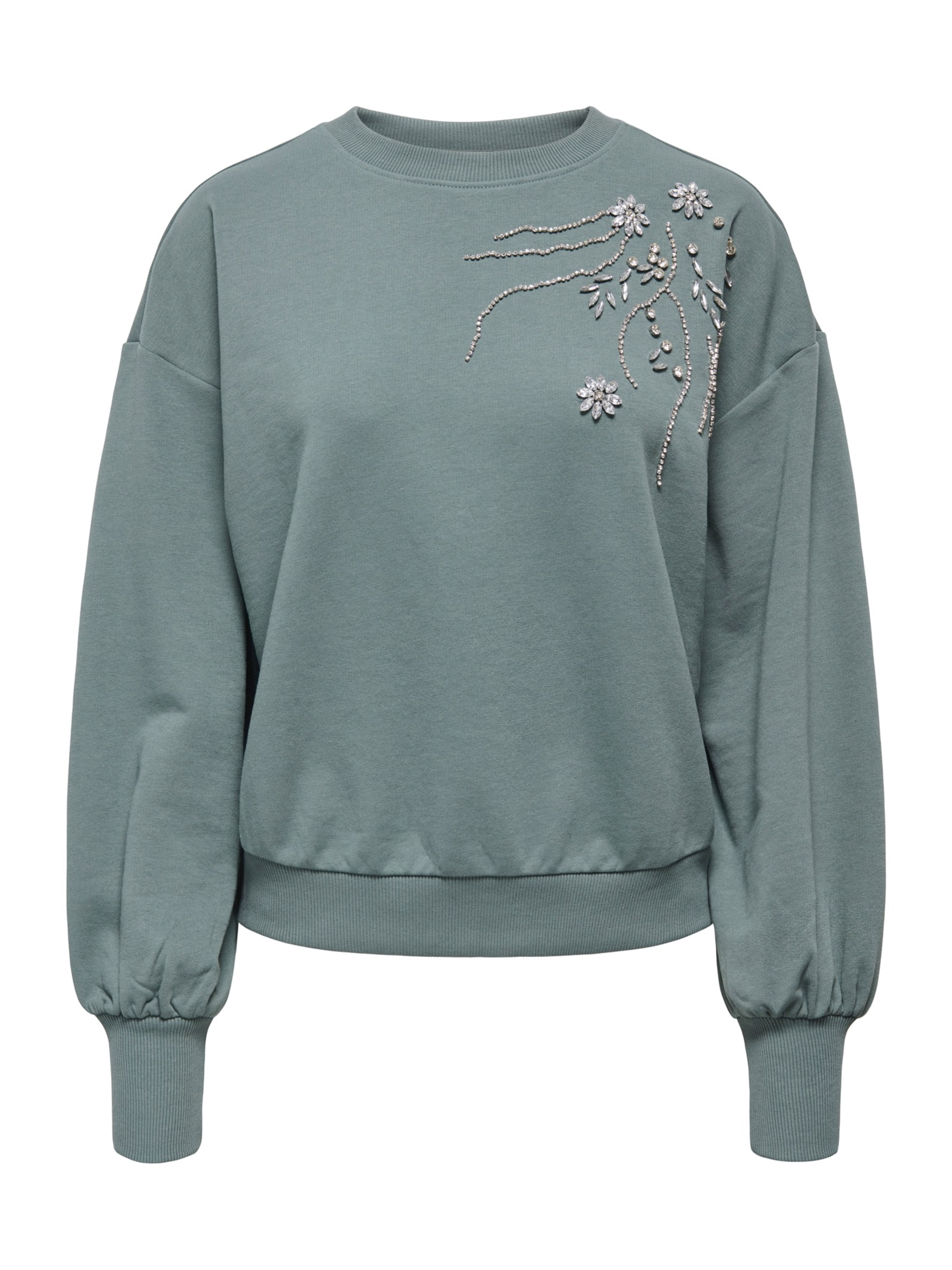 ONLY Mikina 'ONLCamela Brooke' - Zelená: predná strana