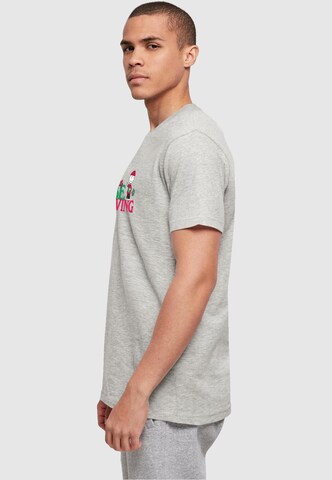 Merchcode T-Shirt 'Peanuts Be Giving' in Grau