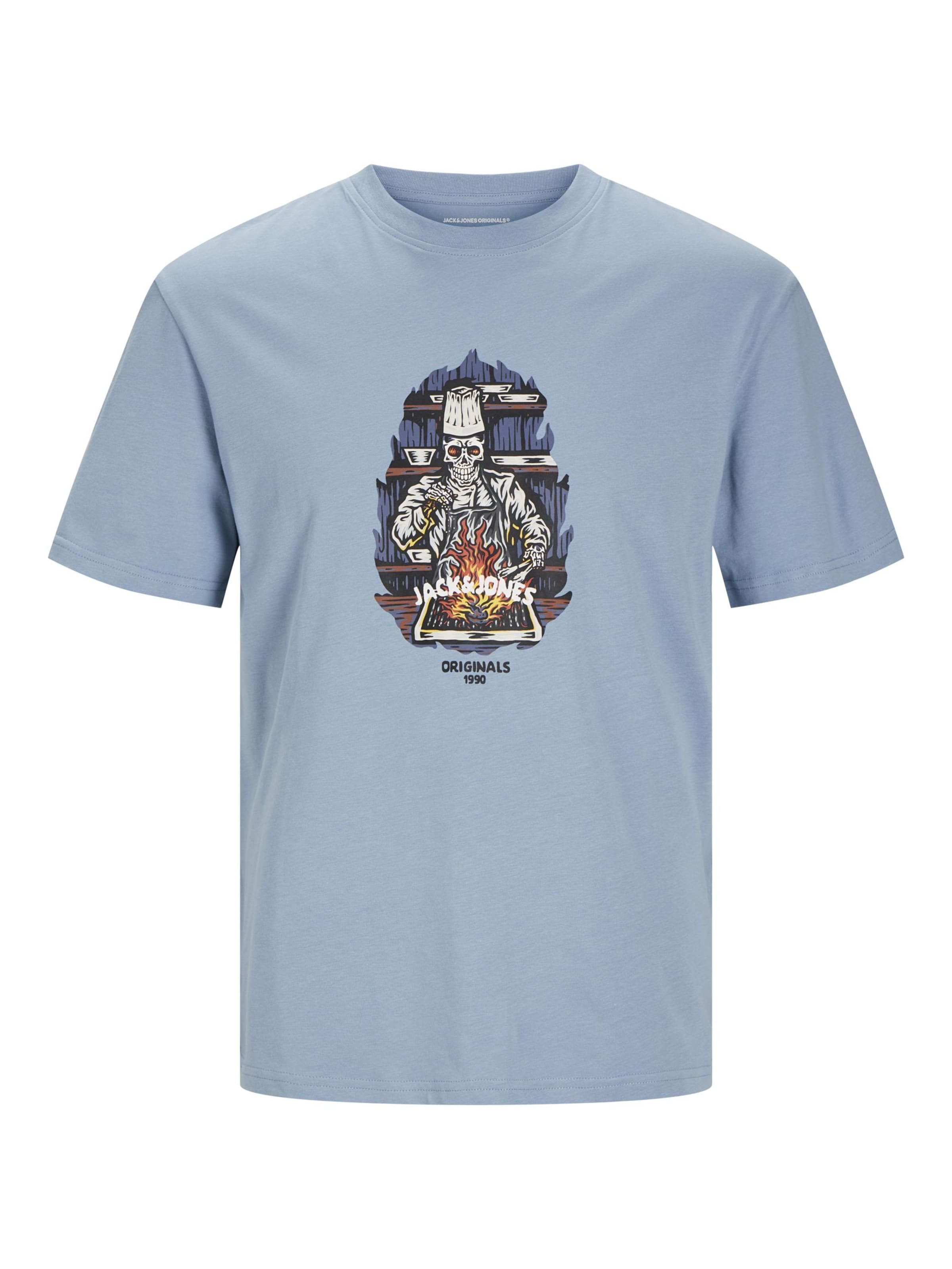 JACK & JONES Shirt 'JORSEVEN' in Blauw: voorkant