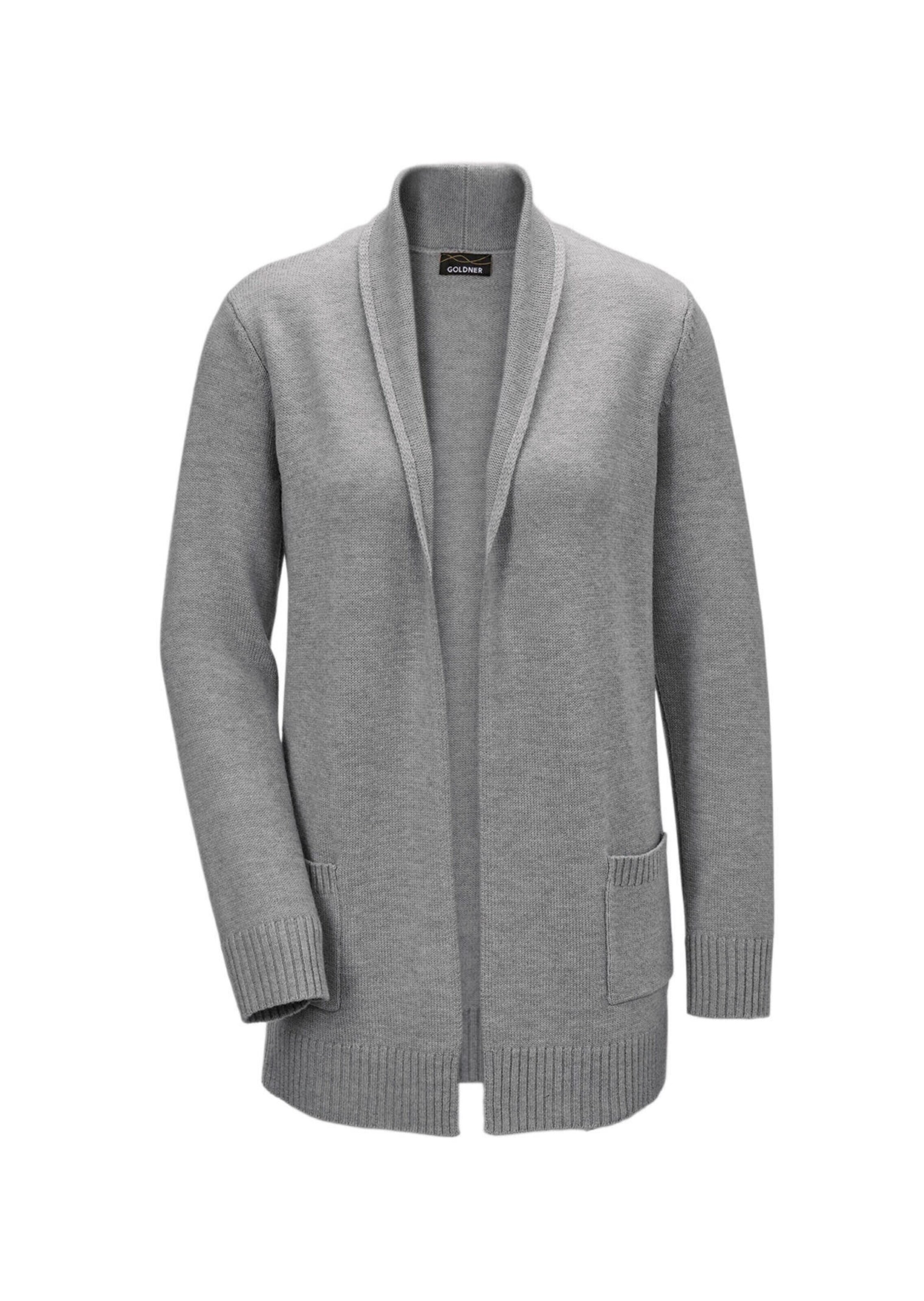 Goldner Cardigan en gris, Vue avec produit