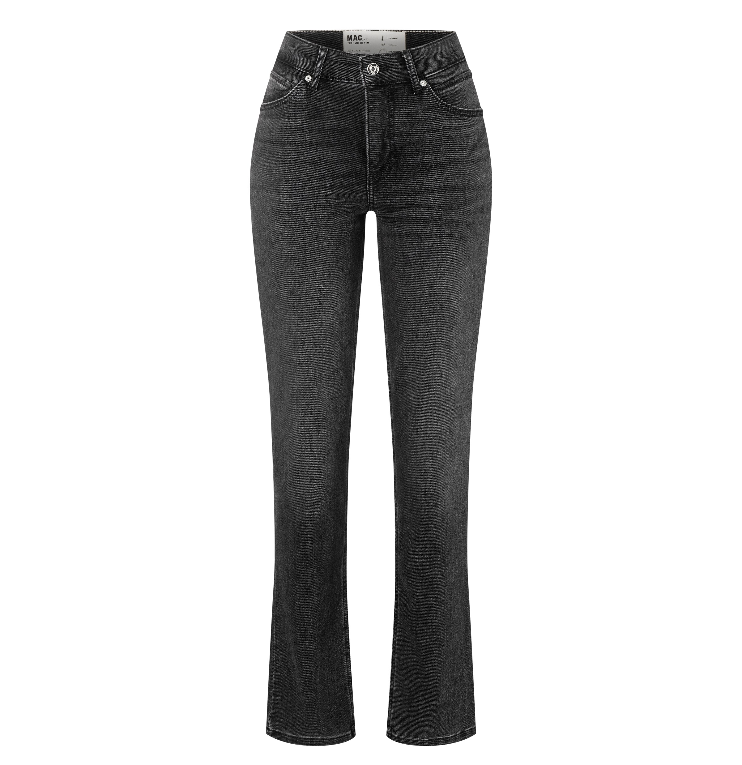 MAC Skinny Jeans in Black: front