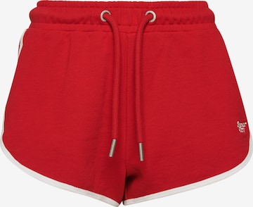 Superdry Pants in Red: front