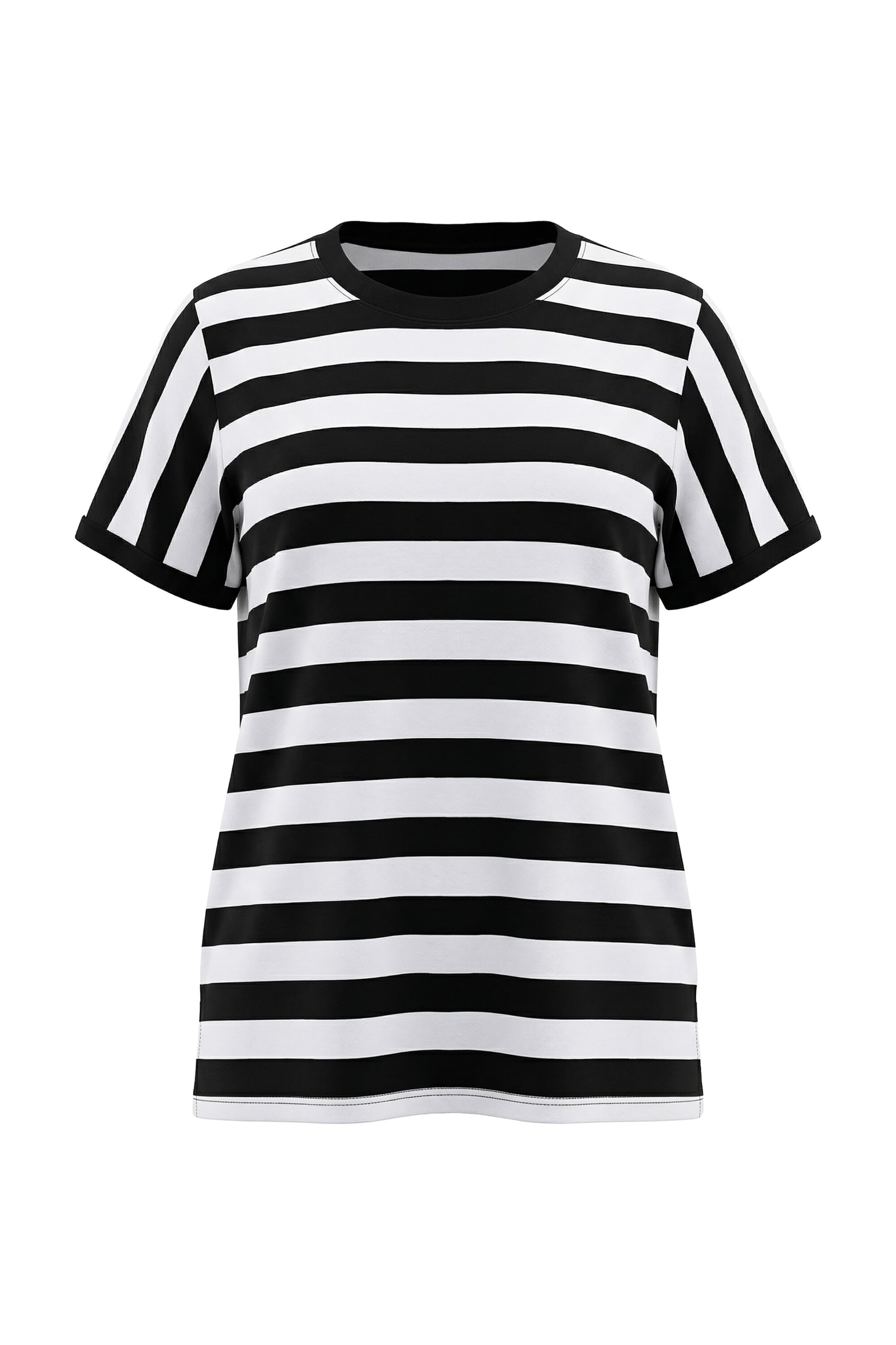 Ulla Popken Shirt in Zwart: voorkant