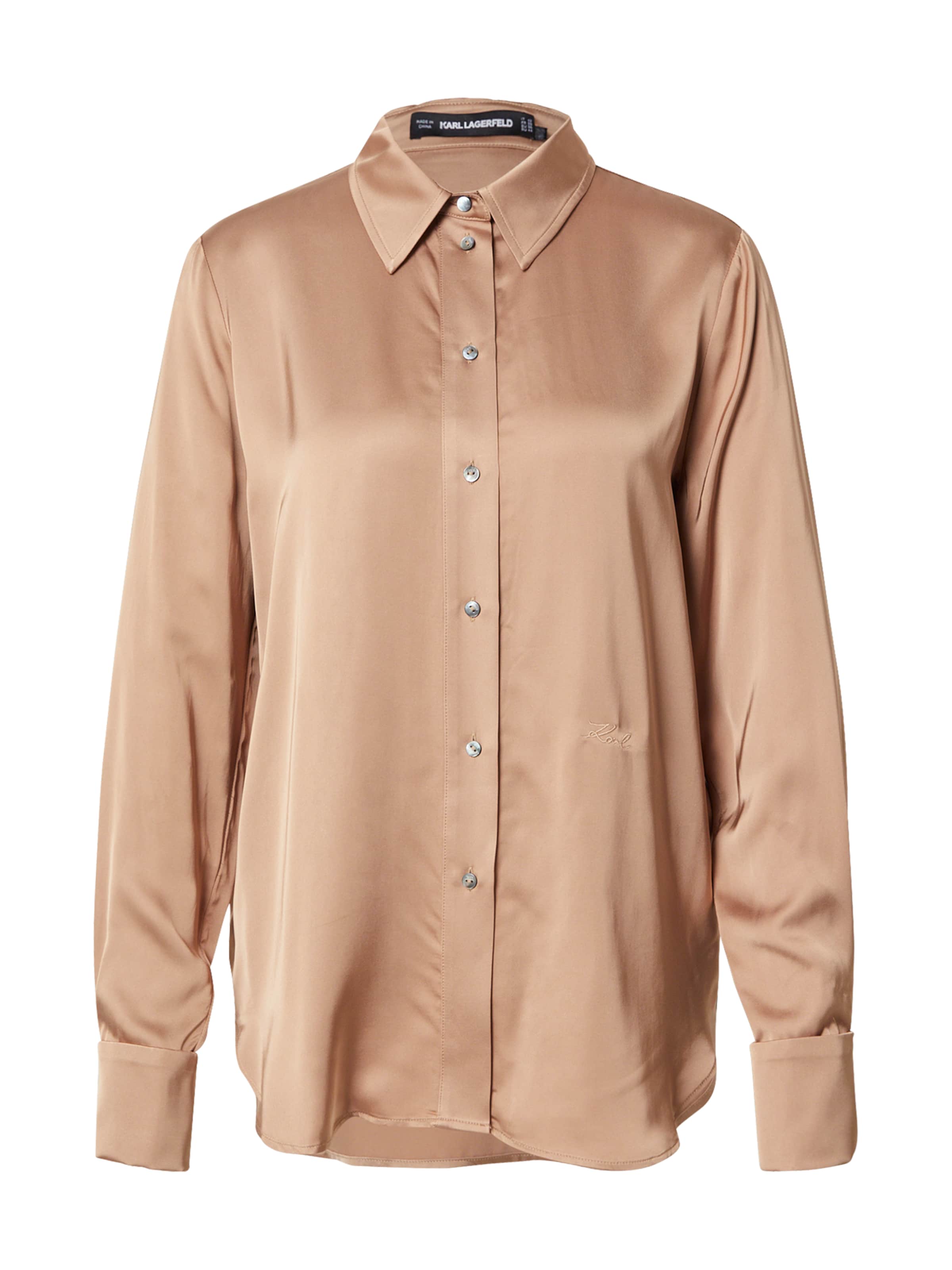 brūns Karl Lagerfeld Blūze: no priekšpuses