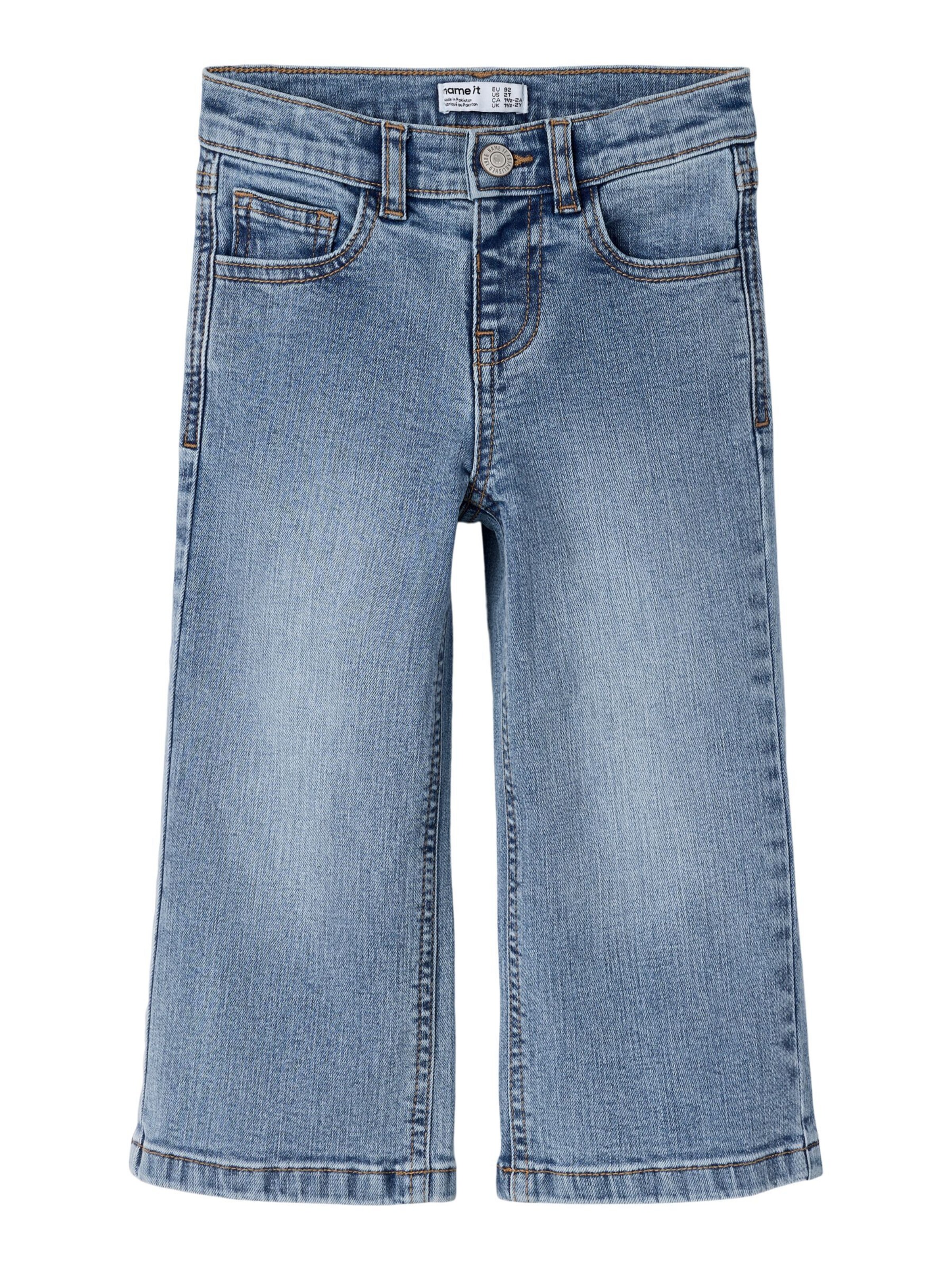 NAME IT - Pierna ancha Vaquero en azul: frente