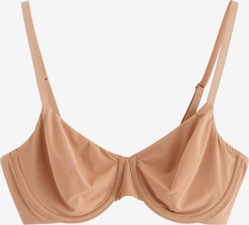 Lindex T-Shirt Rintaliivi värissä beige: etupuoli