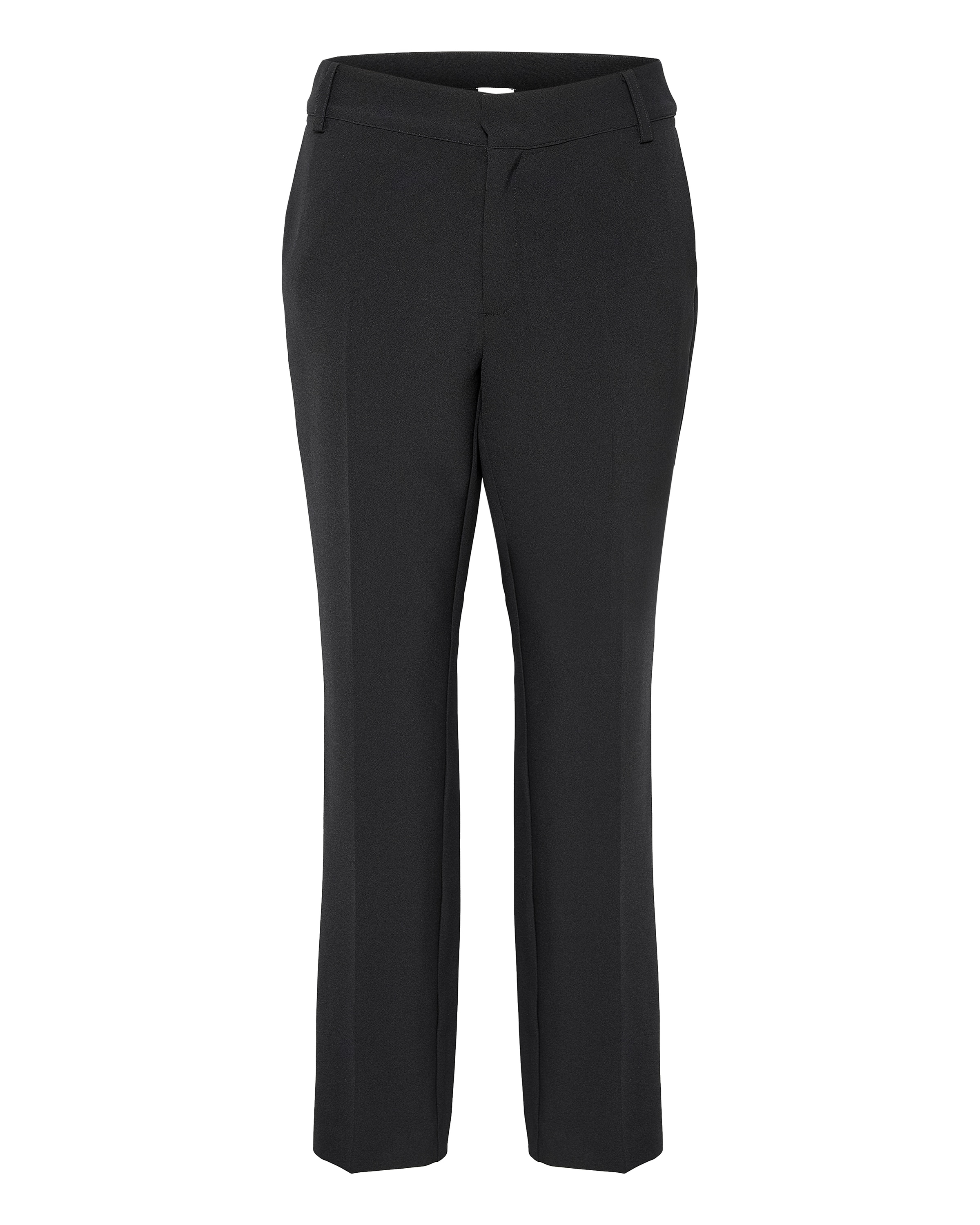 My Essential Wardrobe Loosefit Bukser med fals i sort: forside