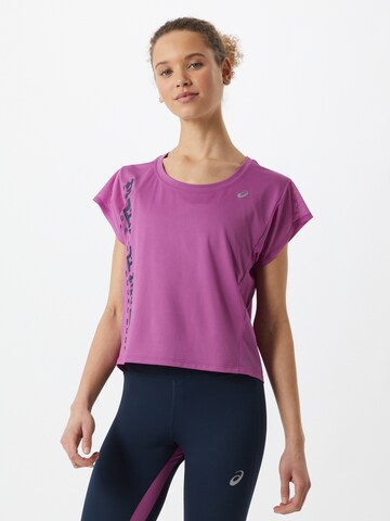 T-shirt fonctionnel ASICS en violet : devant