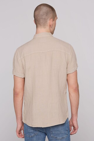 CMPD Slim fit Button Up Shirt in Beige