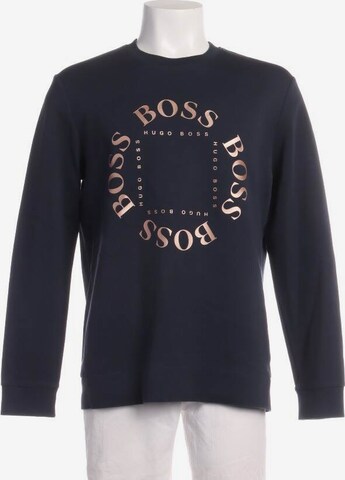 BOSS Sweatshirt & Zip-Up Hoodie in L in Blue: front