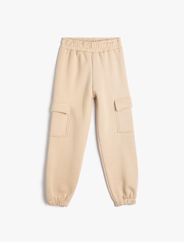 Koton Tapered Trousers in Beige: front