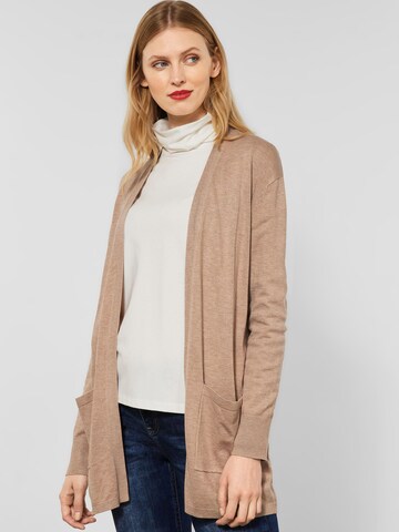 STREET ONE Knit Cardigan in Beige: front