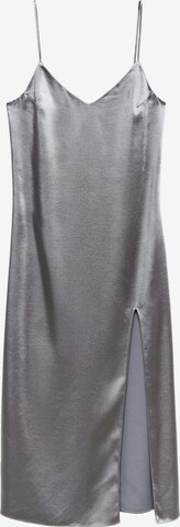 Robe 'TINA' MANGO en argent : devant