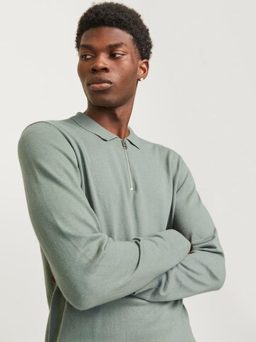 JACK & JONES Sweater 'JJEEmil' in Green