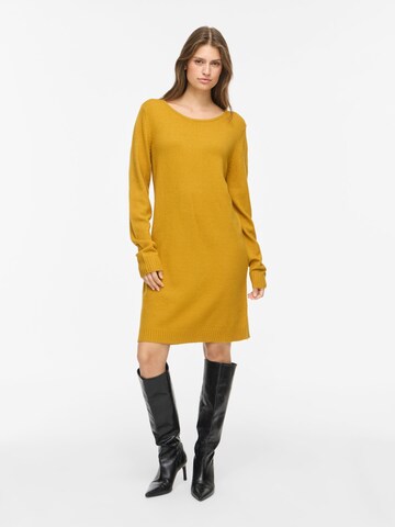 Robes en maille 'VIRil' VILA en jaune : devant