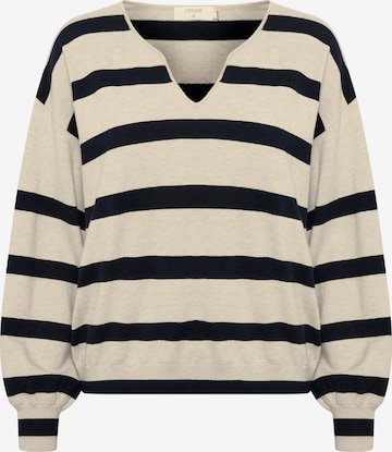 Cream Sweater in Beige: front