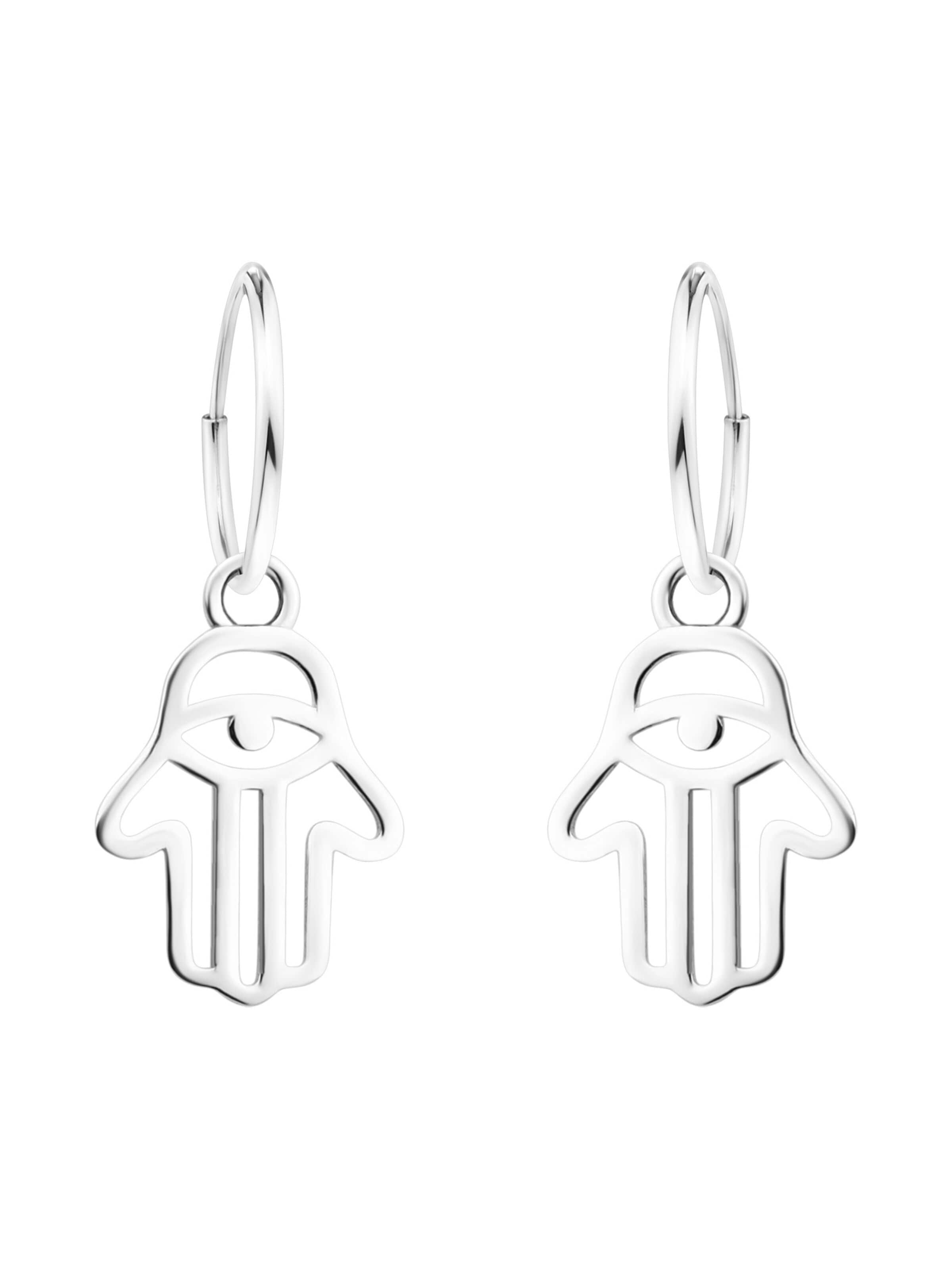 Sofia Milani Ohrringe 'Hand of Fatima'‌‌‌‌‌‌‌‌‌‌ in Silber: Vorderseite