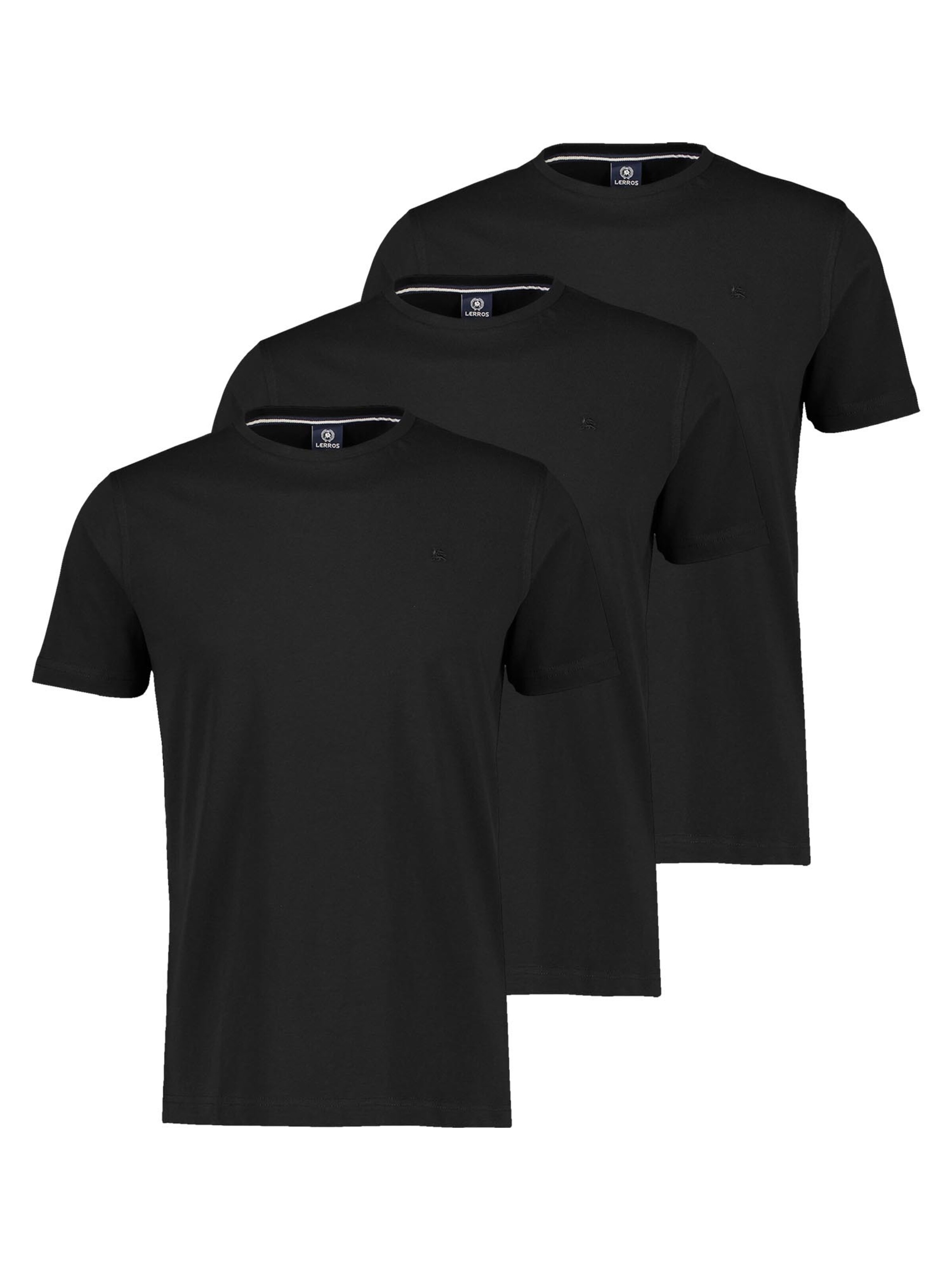 LERROS Shirt 'Basic'‌ in Schwarz: Vorderseite