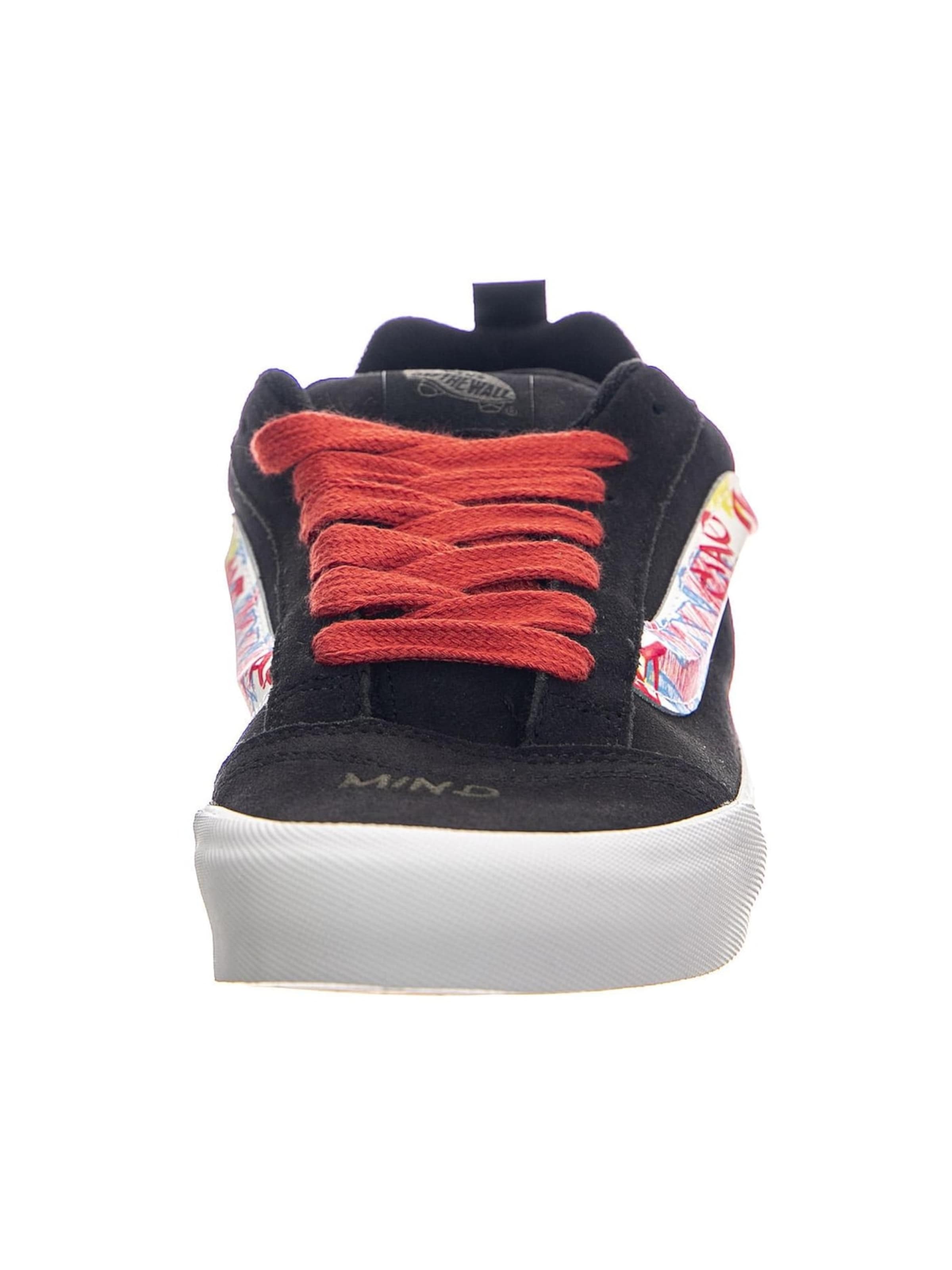 VANS Sporty snøresko 'Knu Skool Black / Multi Shoes' i sort