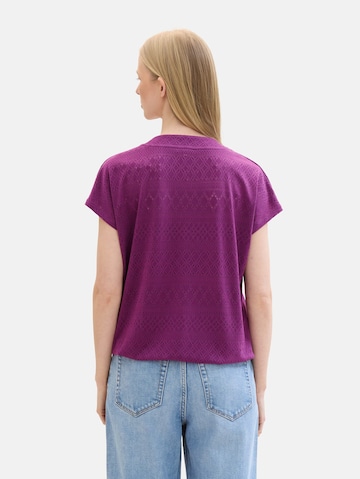 TOM TAILOR Blouse in Purple