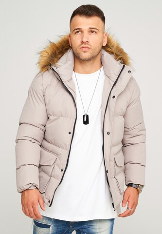 behype Winterjacke 'BHADLYR' in Beige: Vorderseite