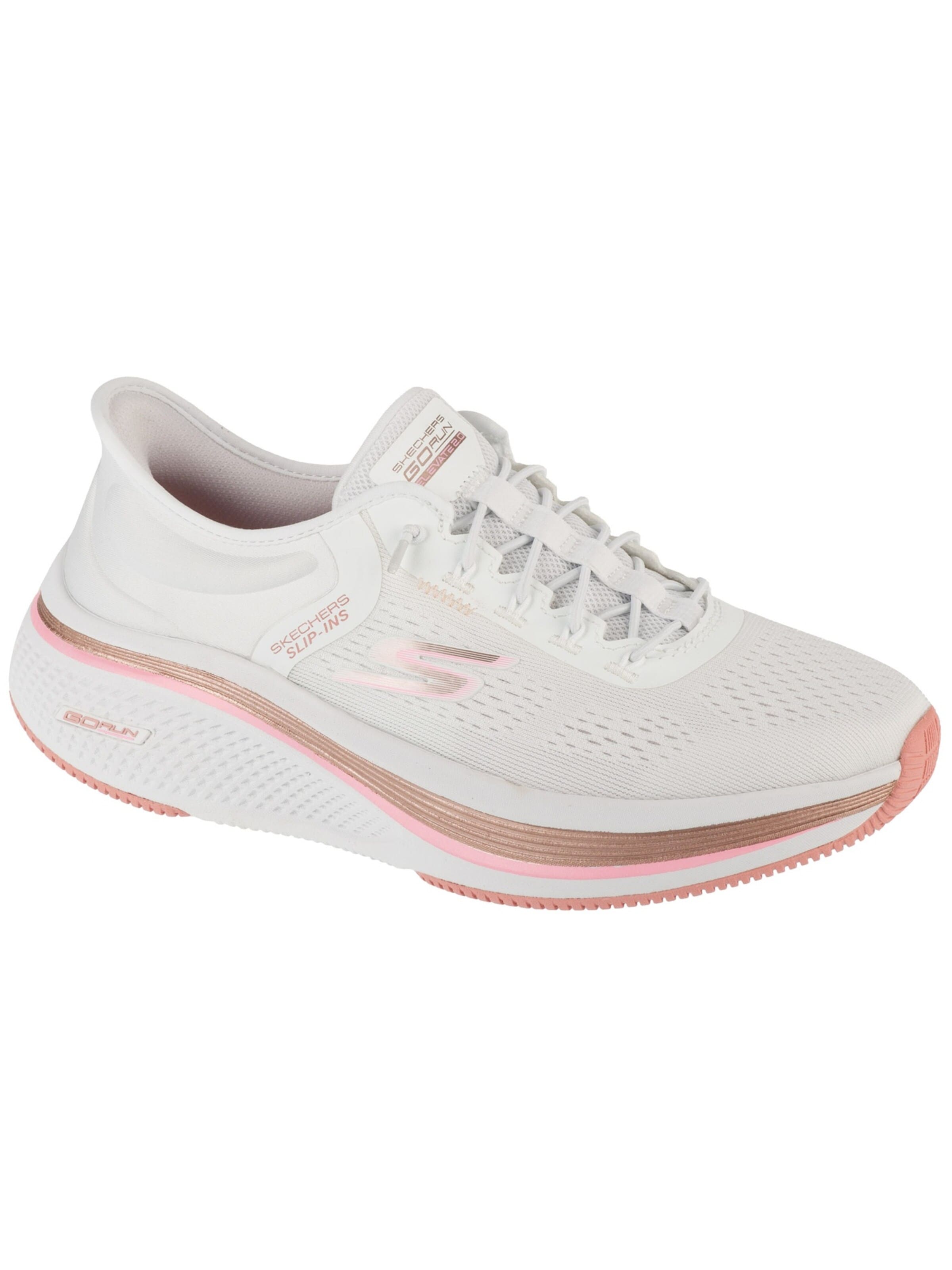 SKECHERS Running shoe 'Slip-Ins: Go Run Elevate 2.0 - Banyan' in White: front