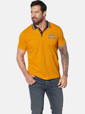 T-Shirt ' Teofil ' Jan Vanderstorm en orange : devant