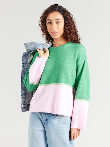 VILA Trui 'VIBONNIE' in Groen: voorkant