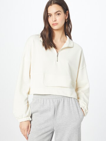 Nasty Gal Sweatshirt in Beige: voorkant